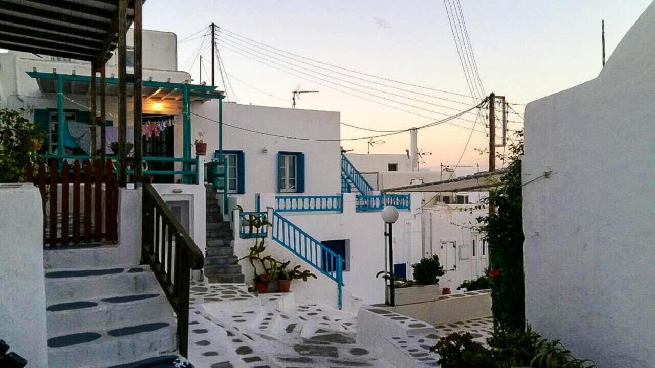 Traditional Split Level House In Mykonos Town Villa Exterior photo