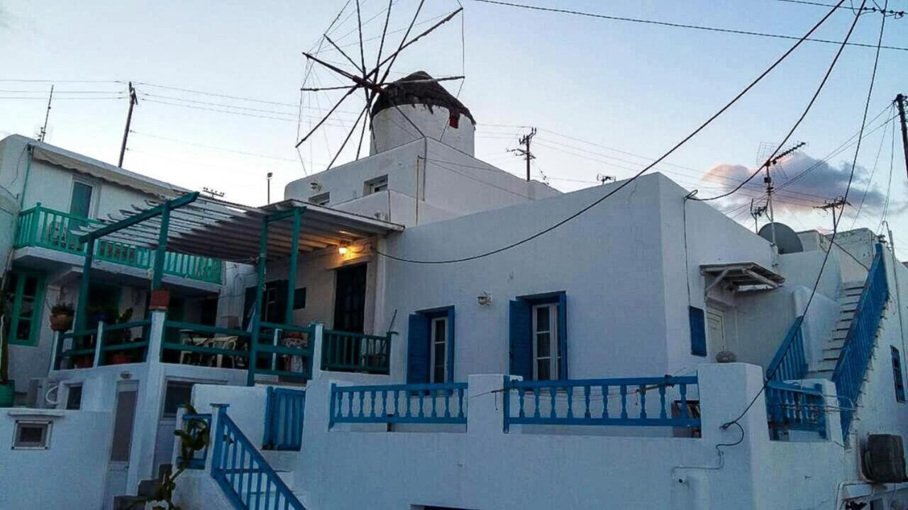 Traditional Split Level House In Mykonos Town Villa Exterior photo